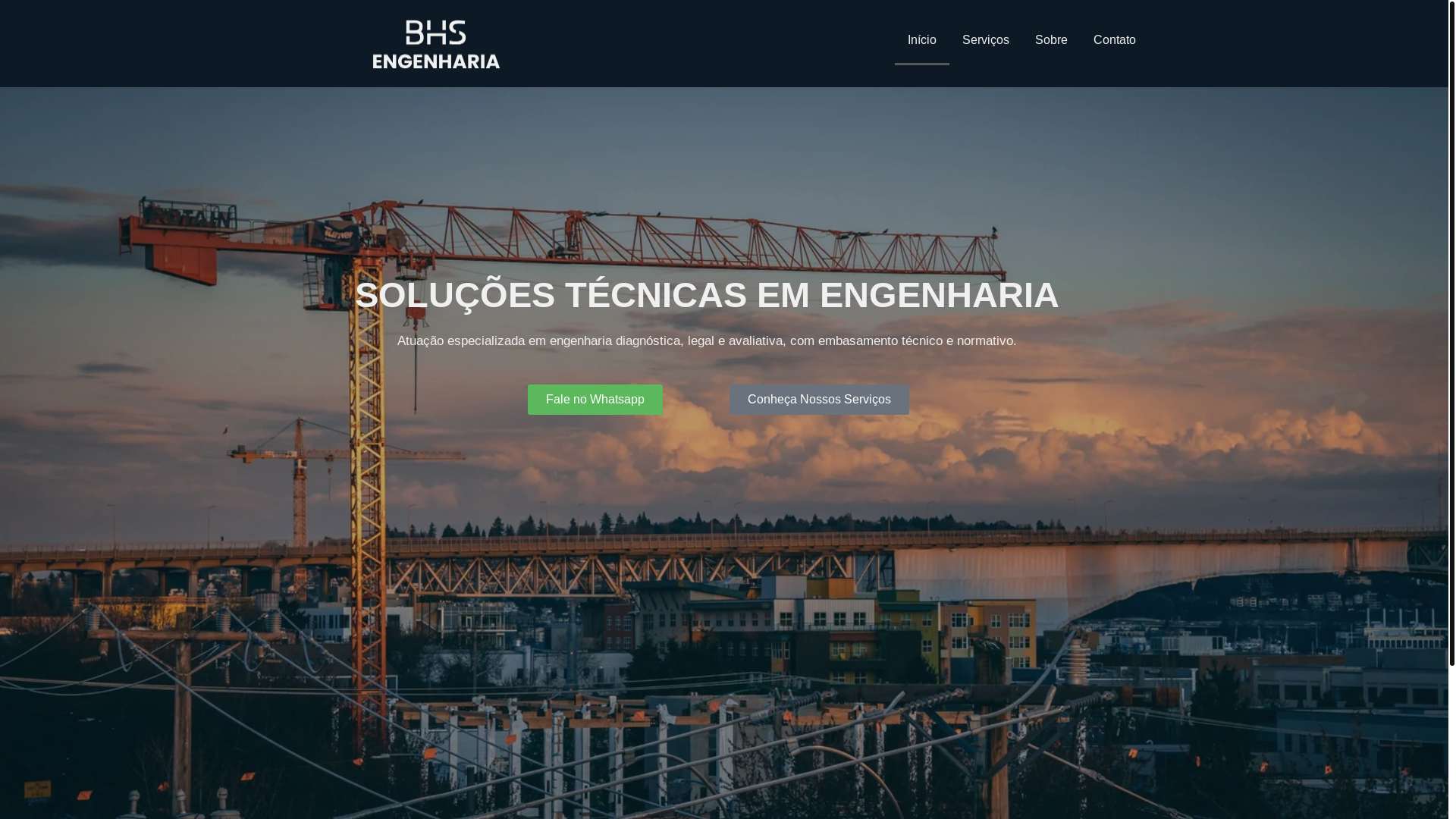 website screenshot of https://bhsengenharia.com/