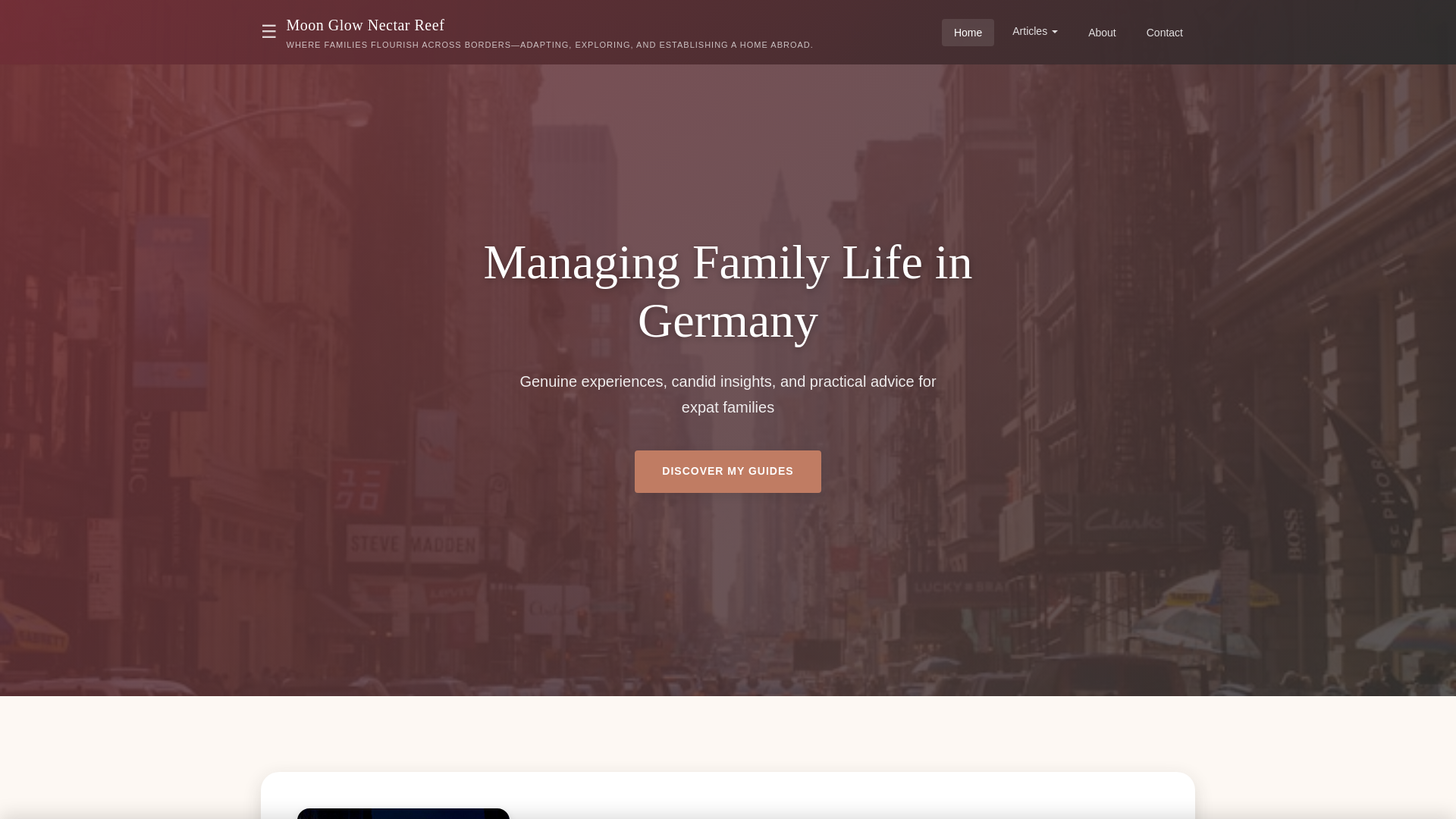 website screenshot of https://moonglownectarreef.xyz