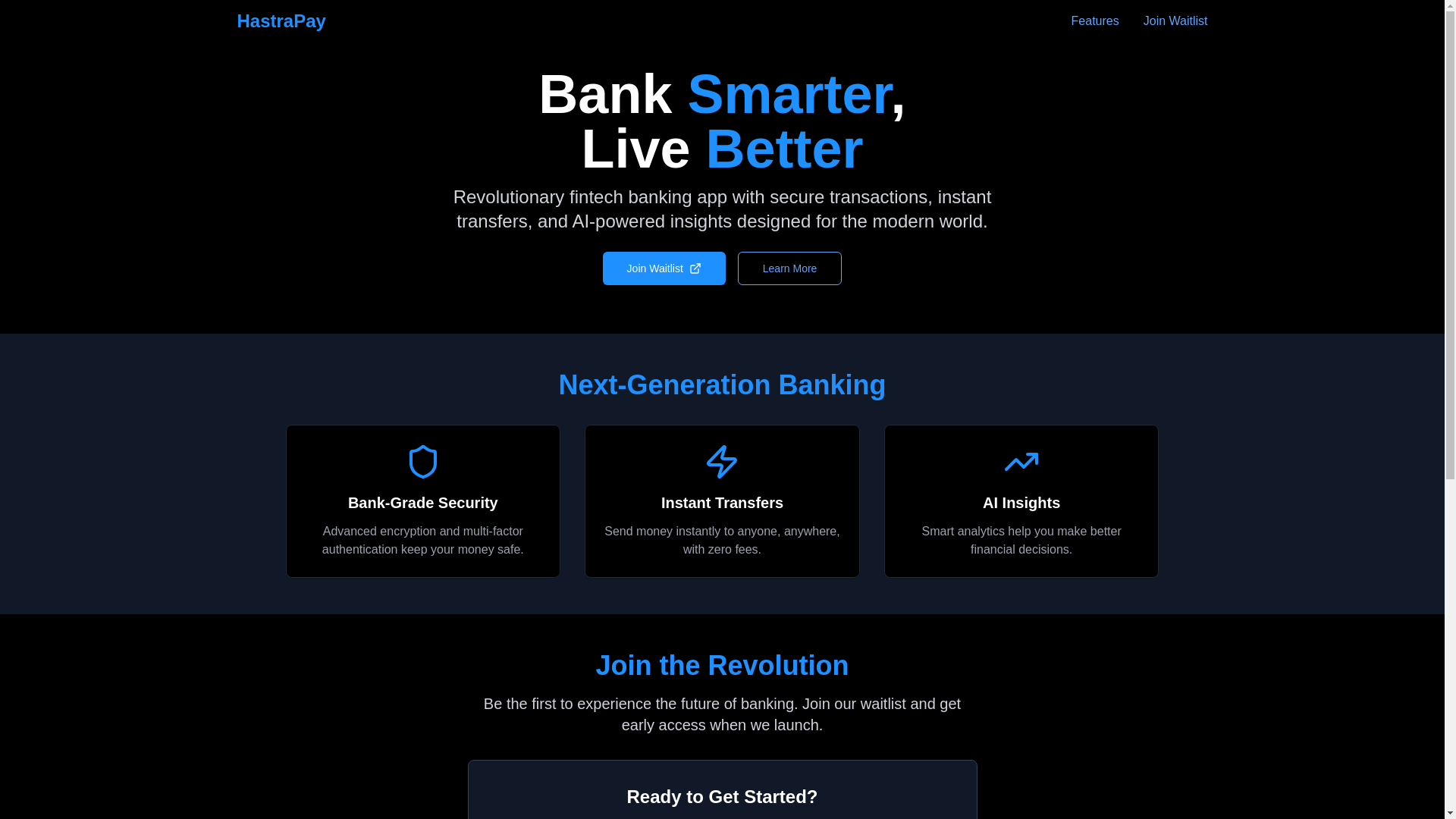 website screenshot of https://tryhastrapay.com/