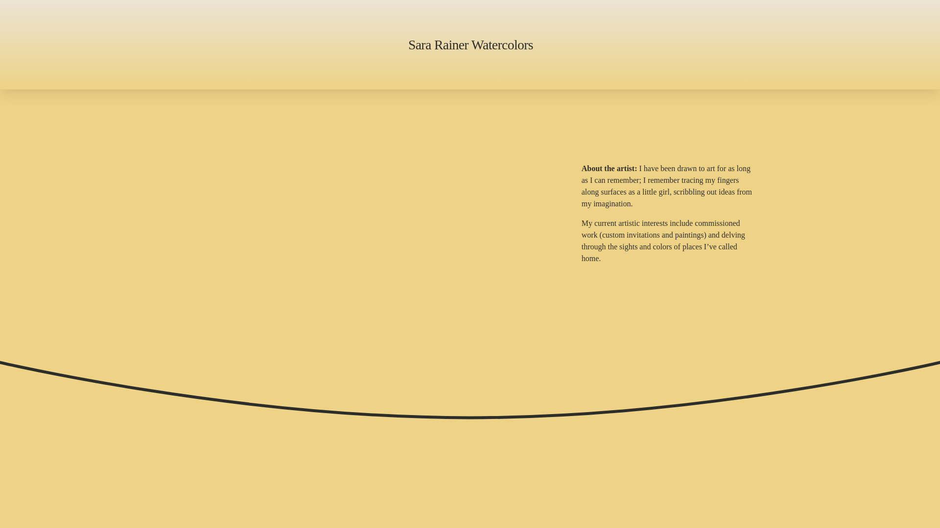 website screenshot of https://sararainer.com/