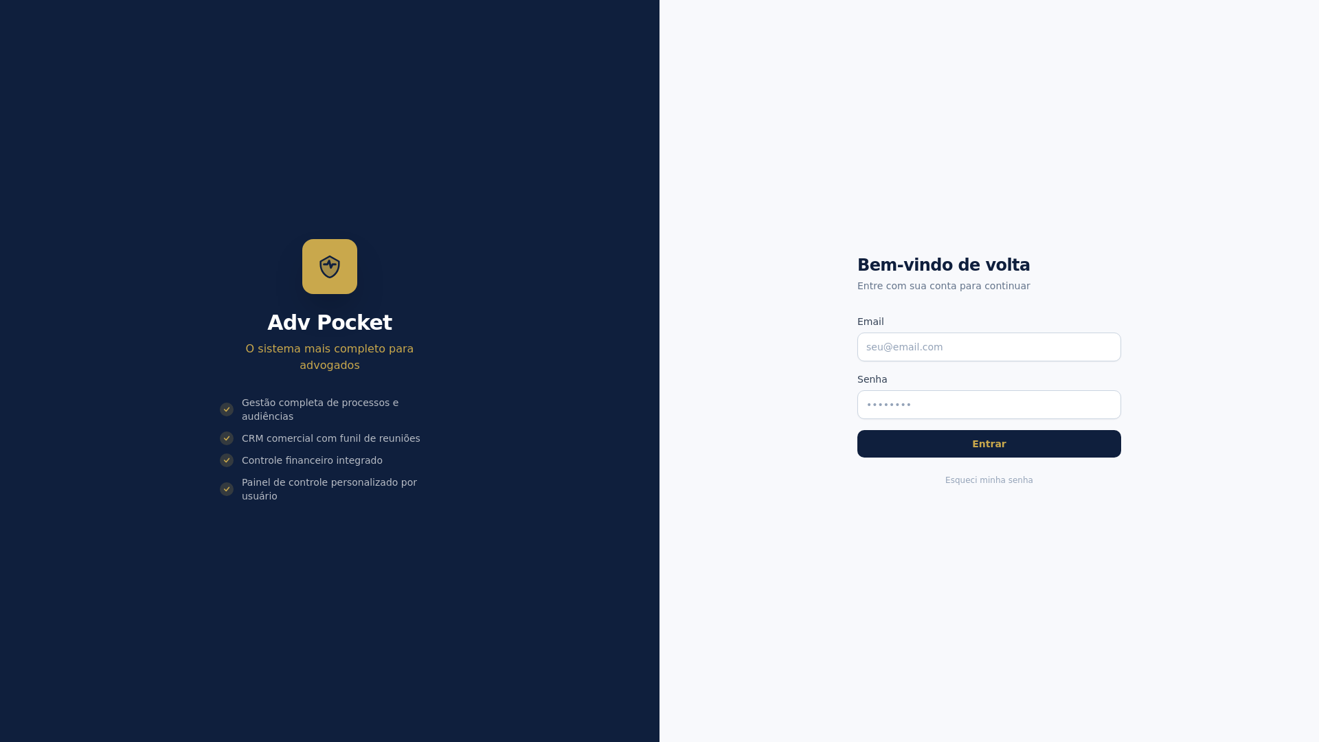 website screenshot of https://advpocket.com.br