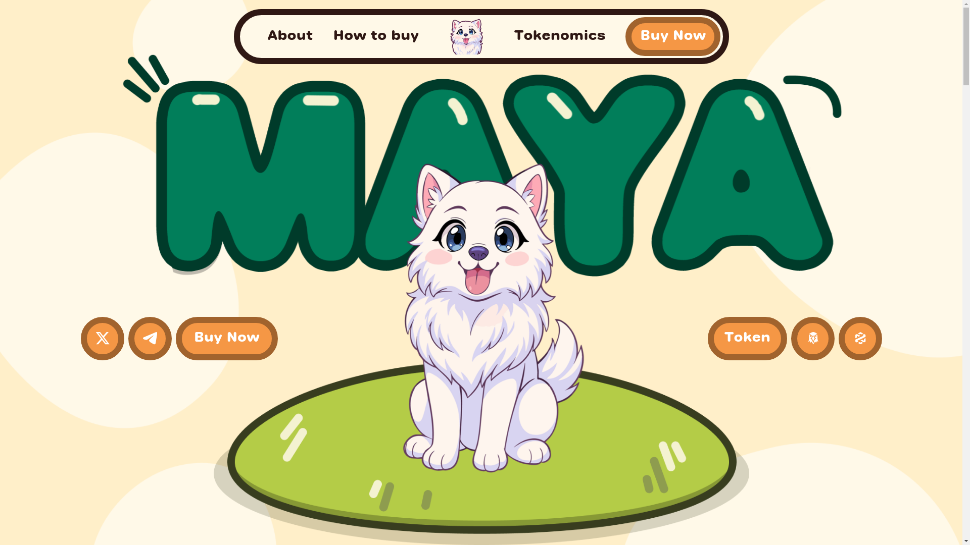 website screenshot of https://samoyedmaya.live/