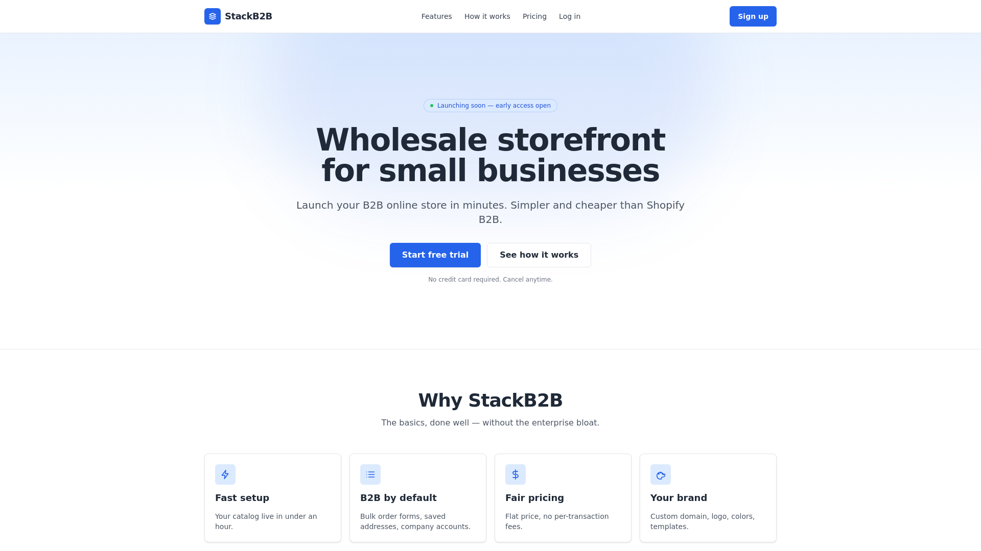 website screenshot of https://stackb2b-site.pages.dev/
