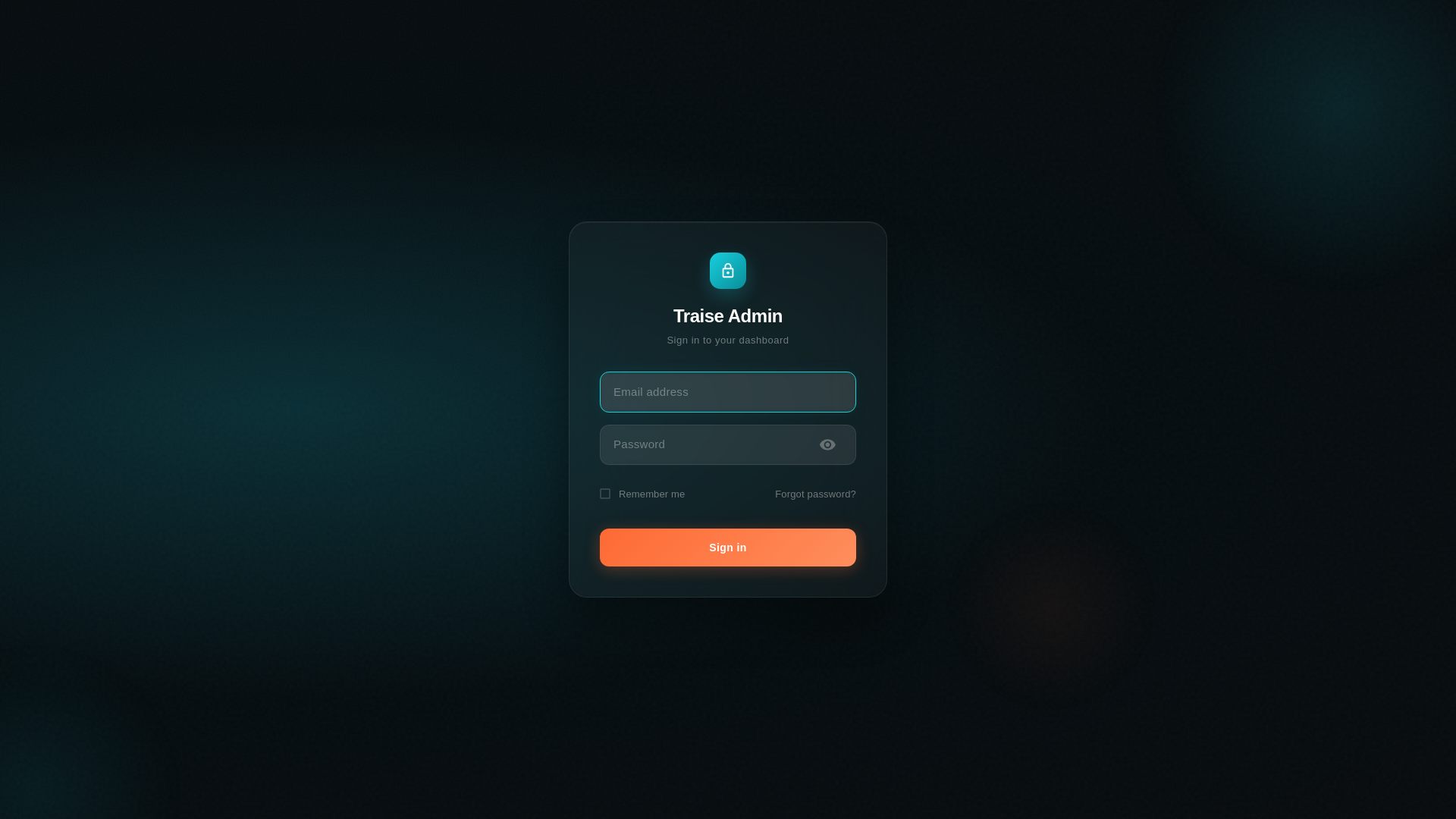 website screenshot of https://traise-admin.pages.dev/