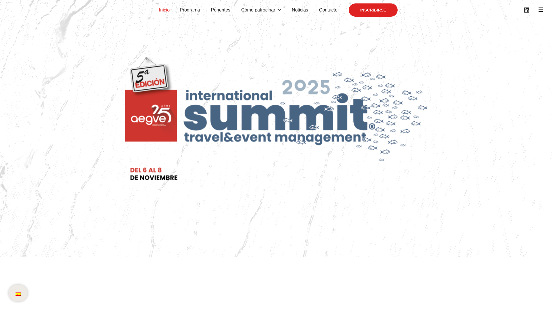 website screenshot of https://internationalsummittravelandeventmanagementgranada.com/