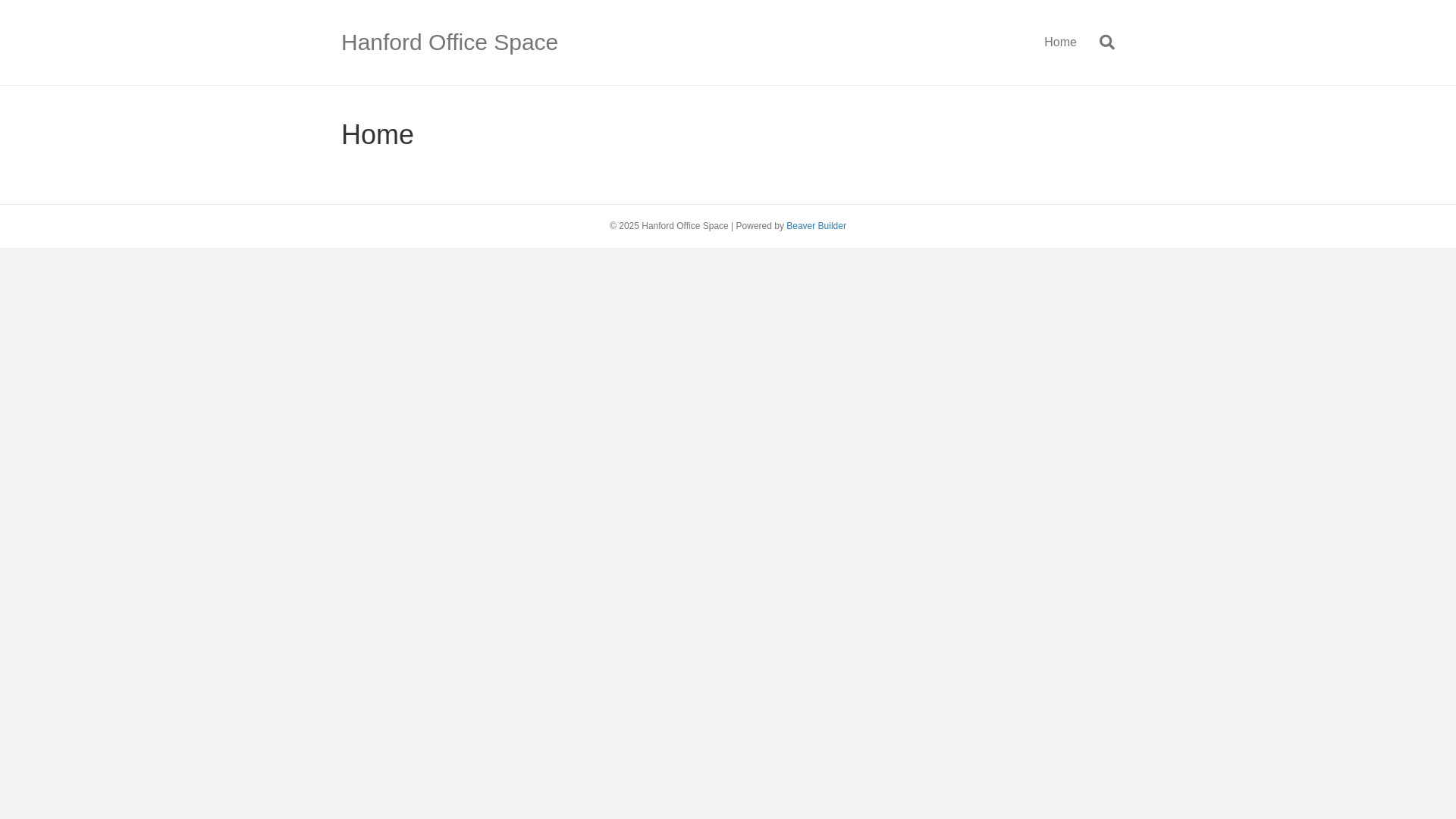 website screenshot of https://hanfordofficespace.com/