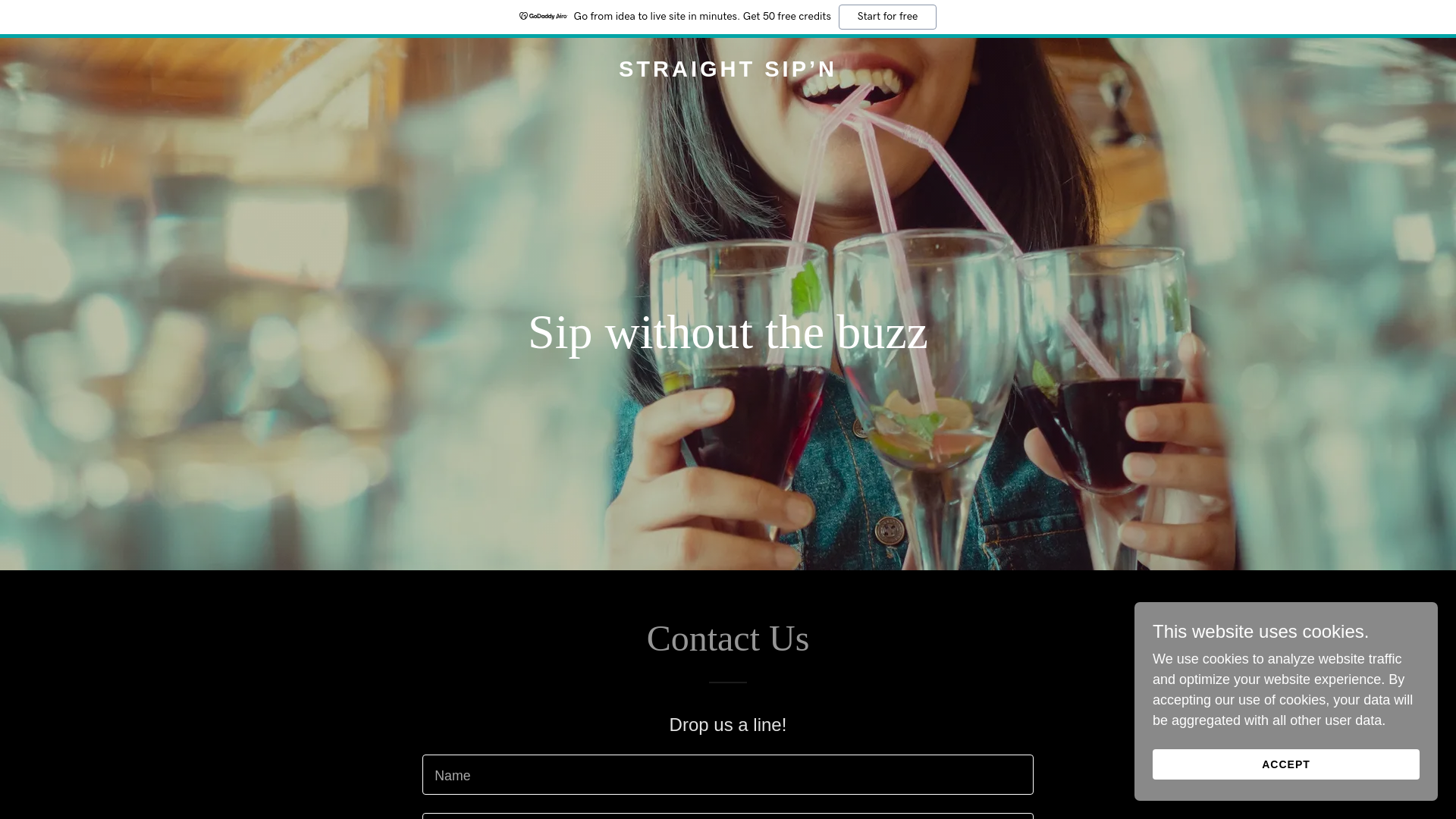 website screenshot of https://straightsipn.com