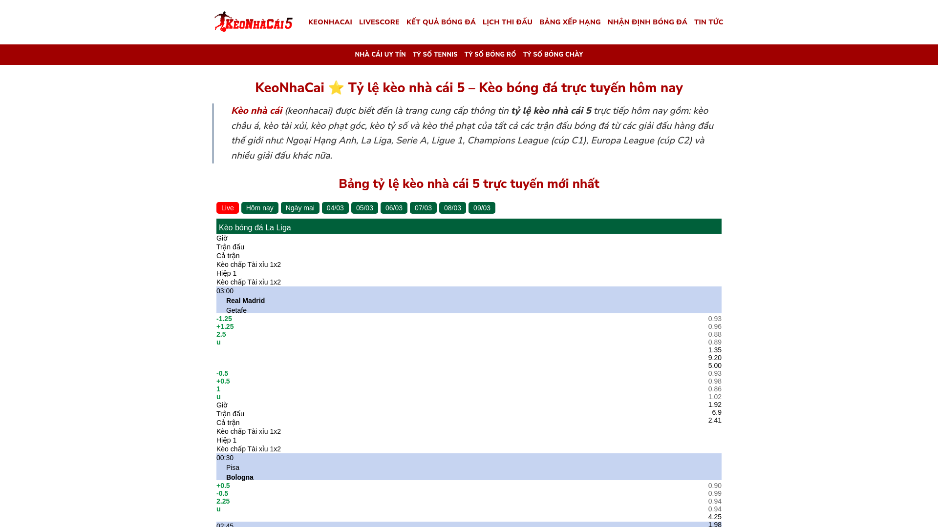 website screenshot of https://keonhacai.church/