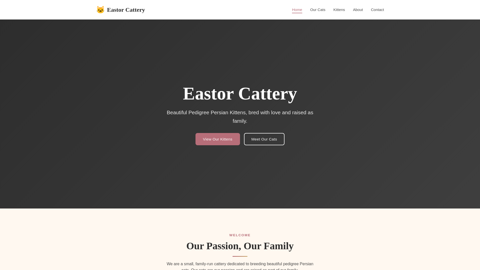 website screenshot of https://eastorcattery.pages.dev/