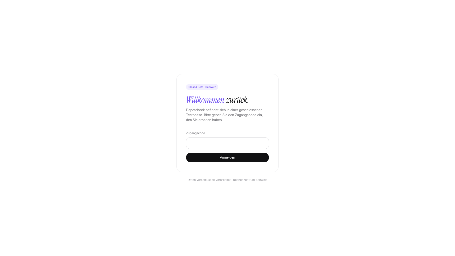 website screenshot of https://depotlab.ch/