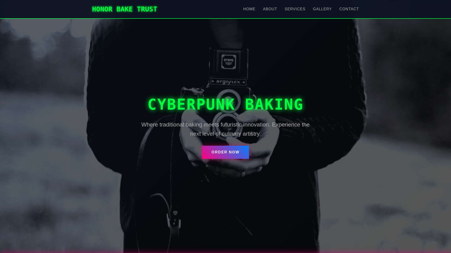 website screenshot of https://honorbaketrust.shop/