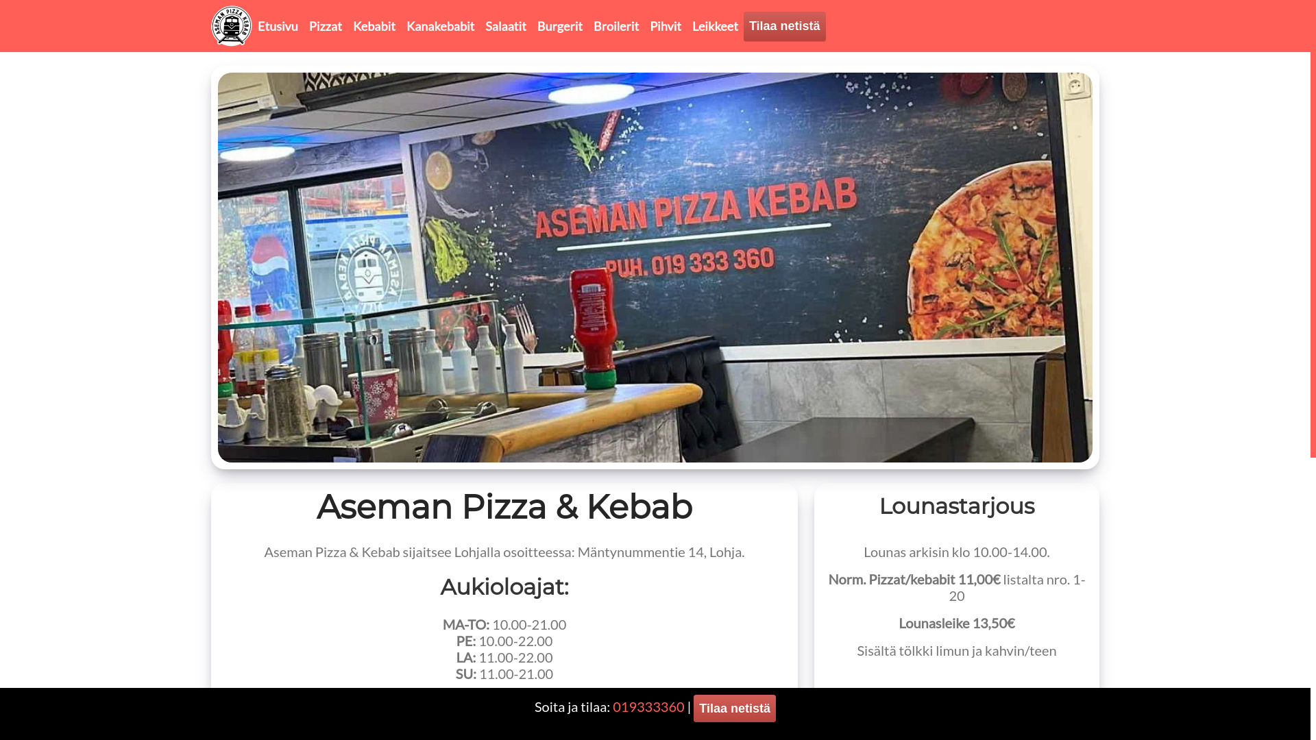 website screenshot of https://formula-taksi.fi/