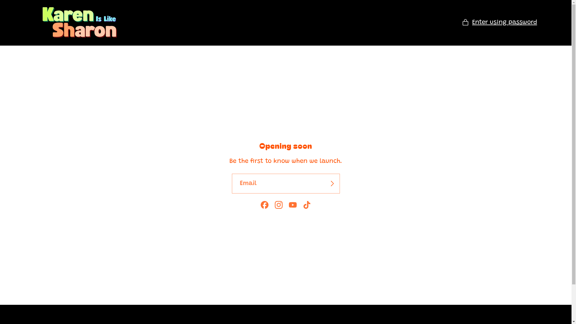 website screenshot of https://sharonislikekaren.com/
