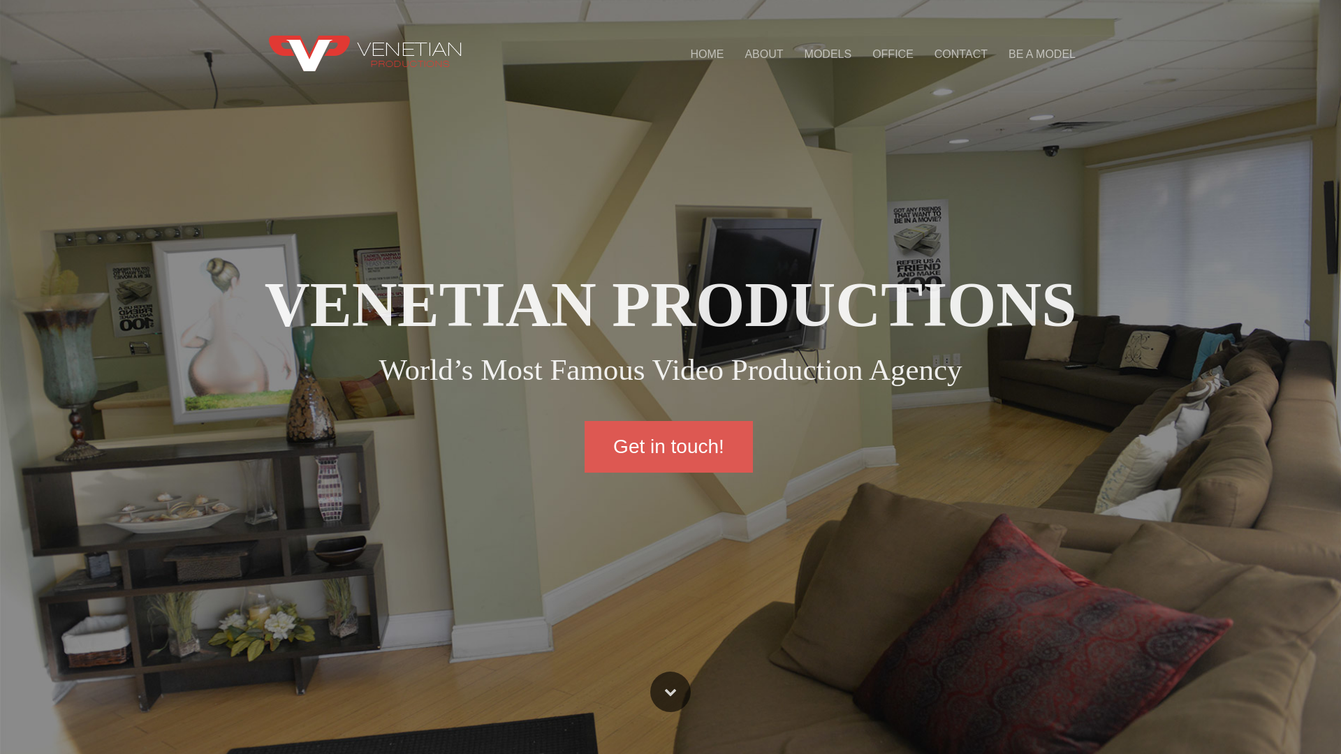 website screenshot of https://venetianproductions.com/