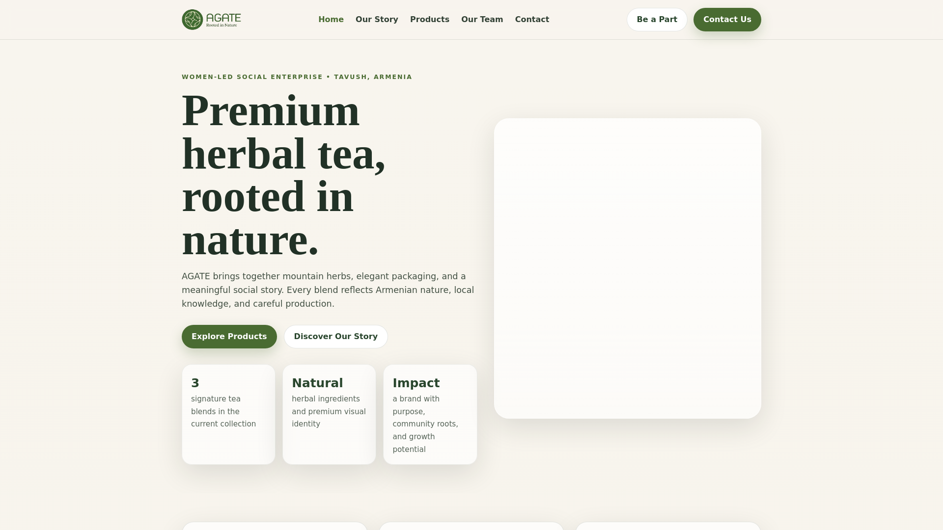 website screenshot of https://agate-tea.pages.dev/