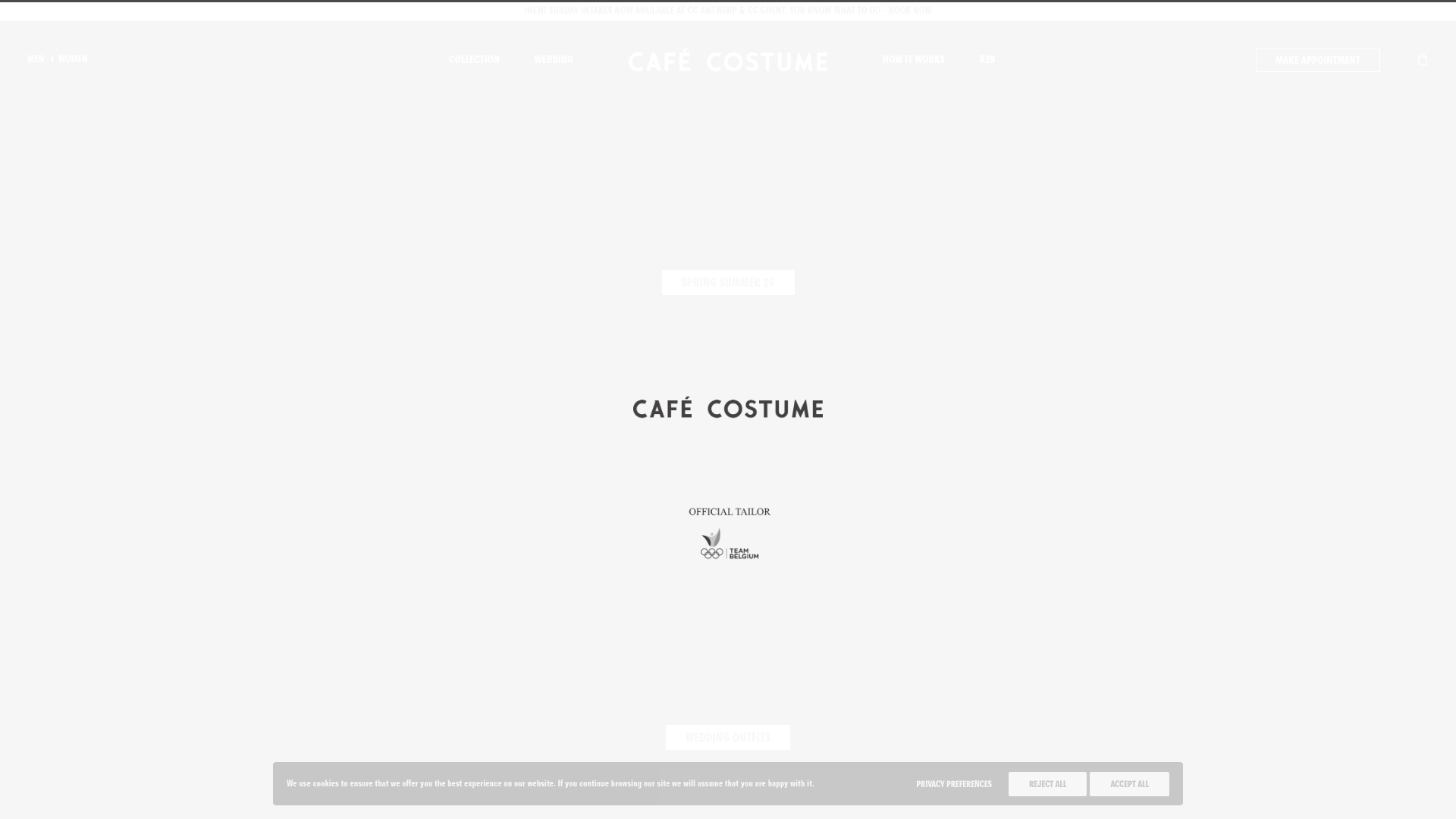 website screenshot of https://cafecostumeb2b.com/