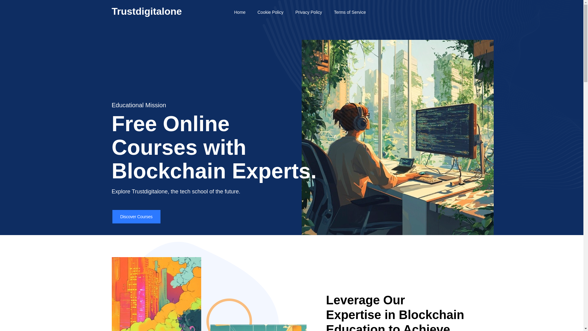 website screenshot of https://trustdigitalone.com/
