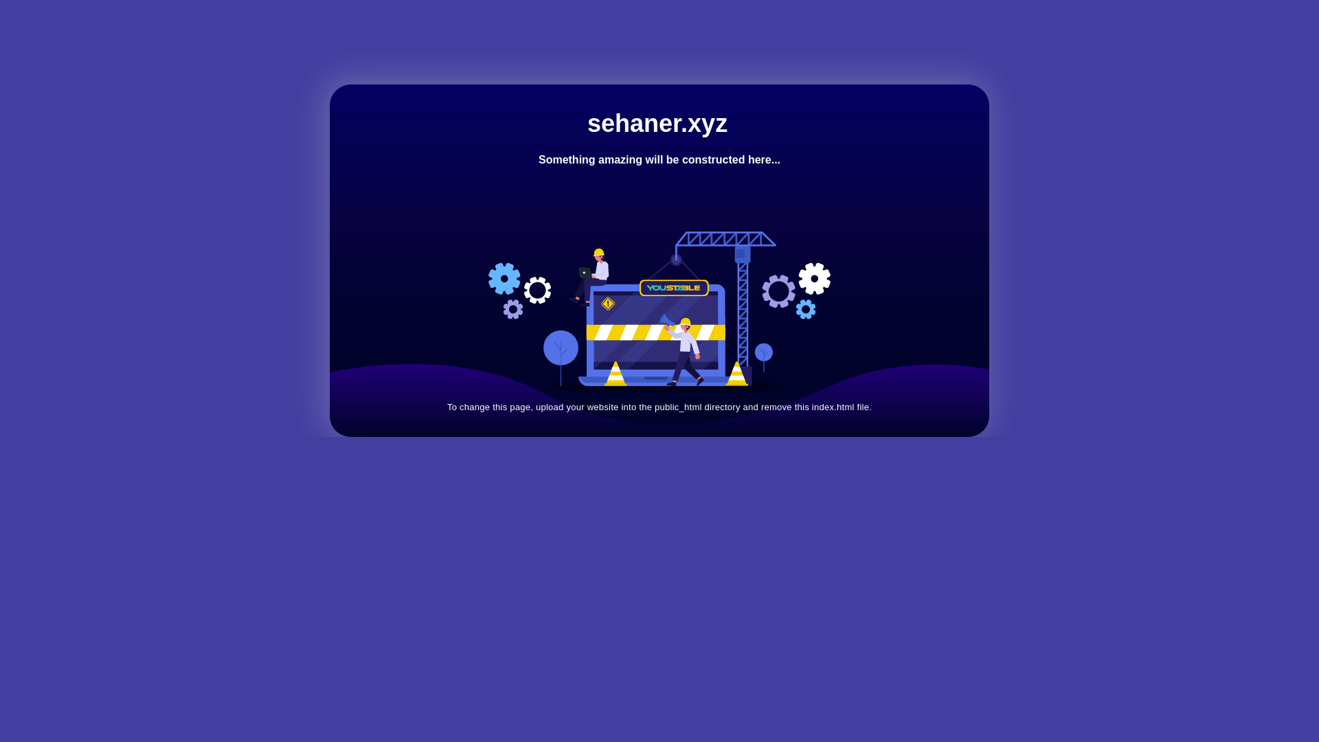 website screenshot of https://sehaner.xyz/