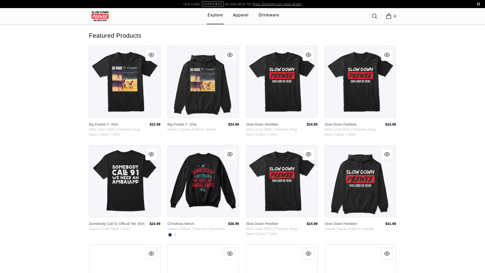 website screenshot of https://goodlaffcompany.com/