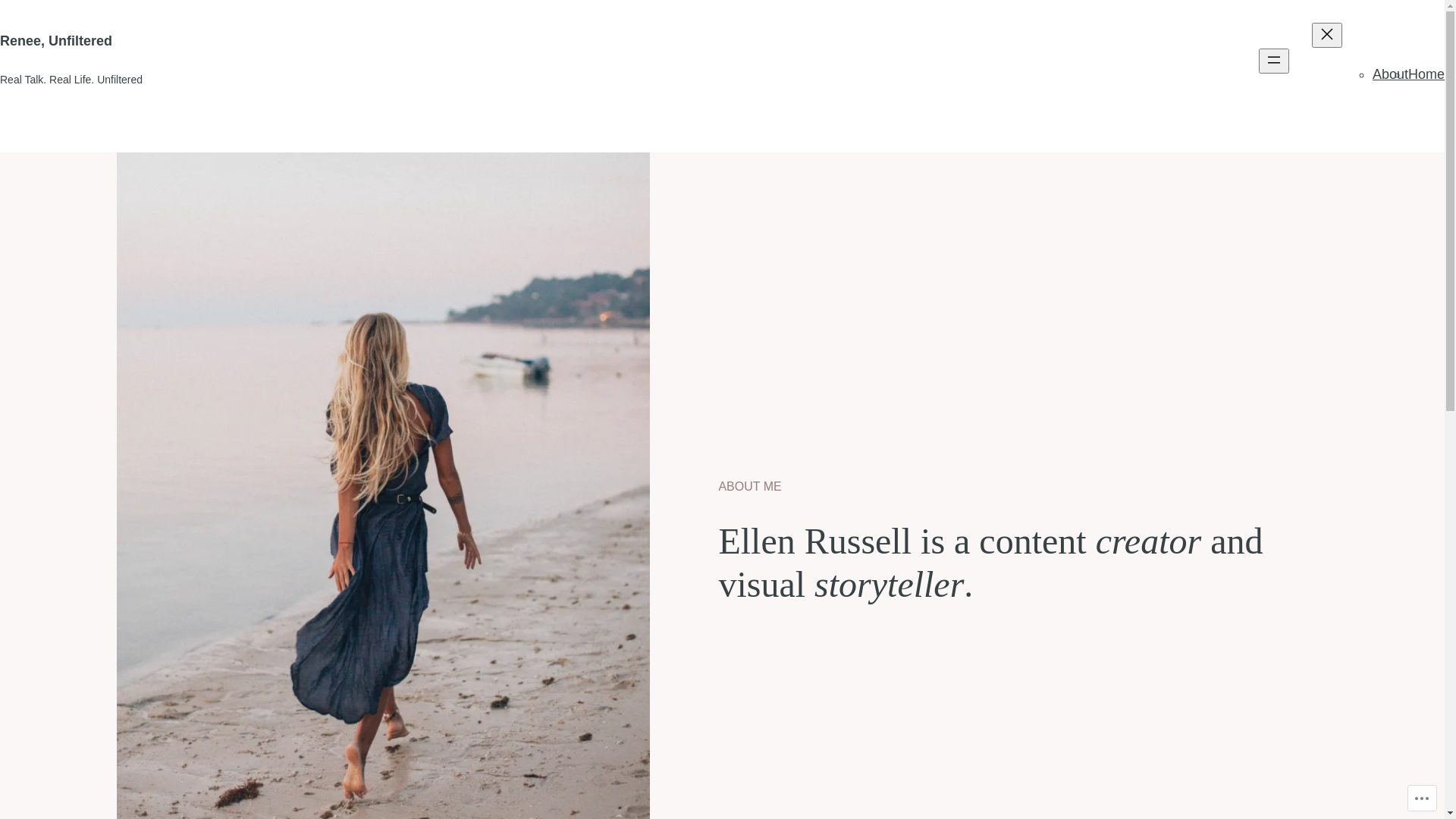 website screenshot of https://reneeunfiltered.com/