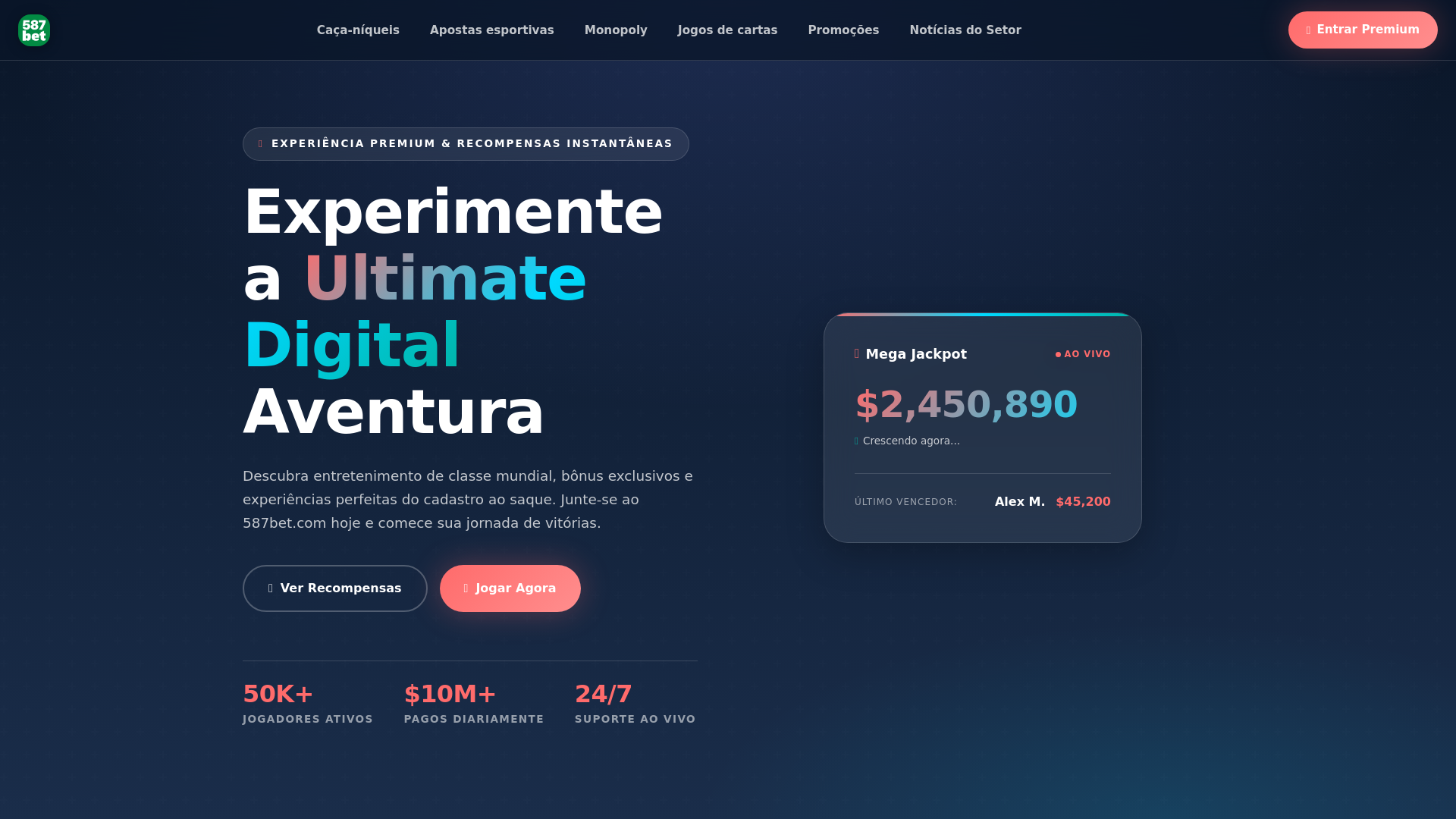 website screenshot of https://587betsp.com/