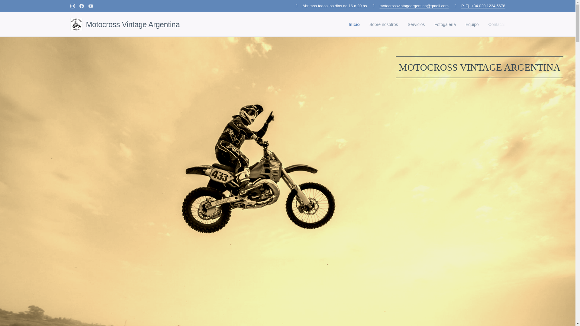 website screenshot of https://motocross-vintage-argentina.es/