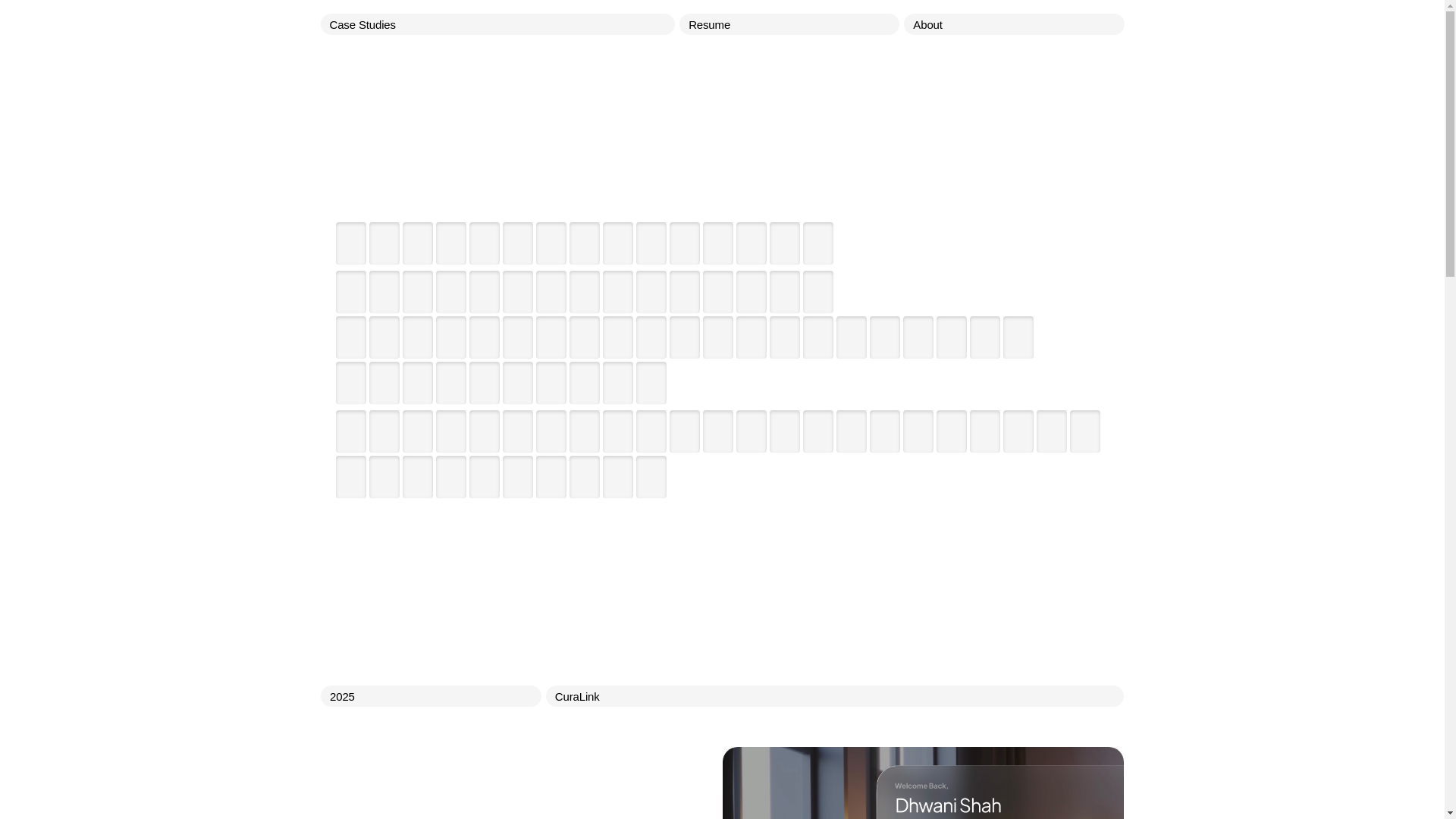 website screenshot of https://dhwanishah.net/