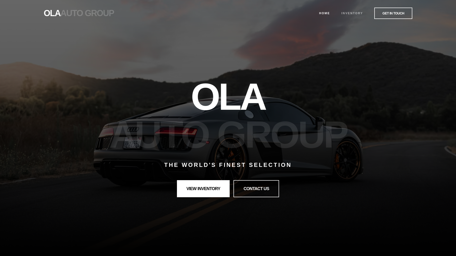 website screenshot of https://olaautogroup.co.uk/