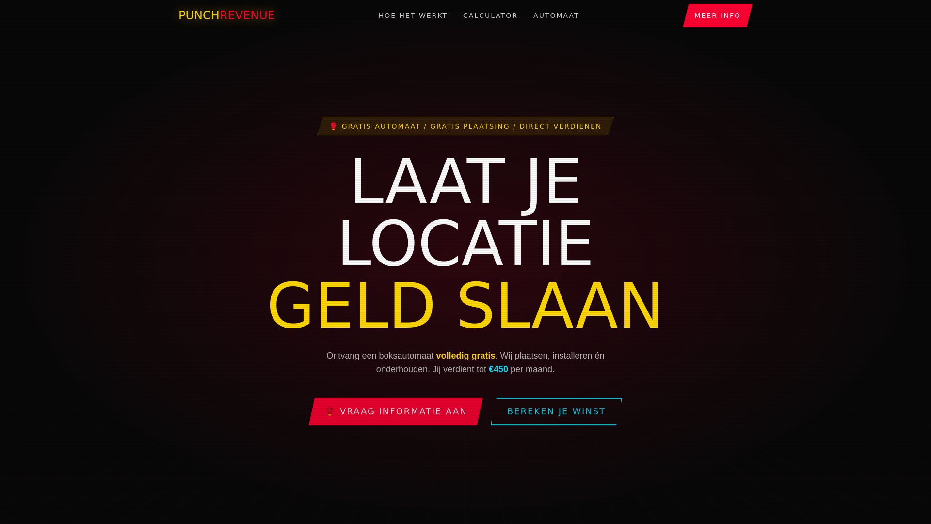 website screenshot of https://punchrevenue.nl/