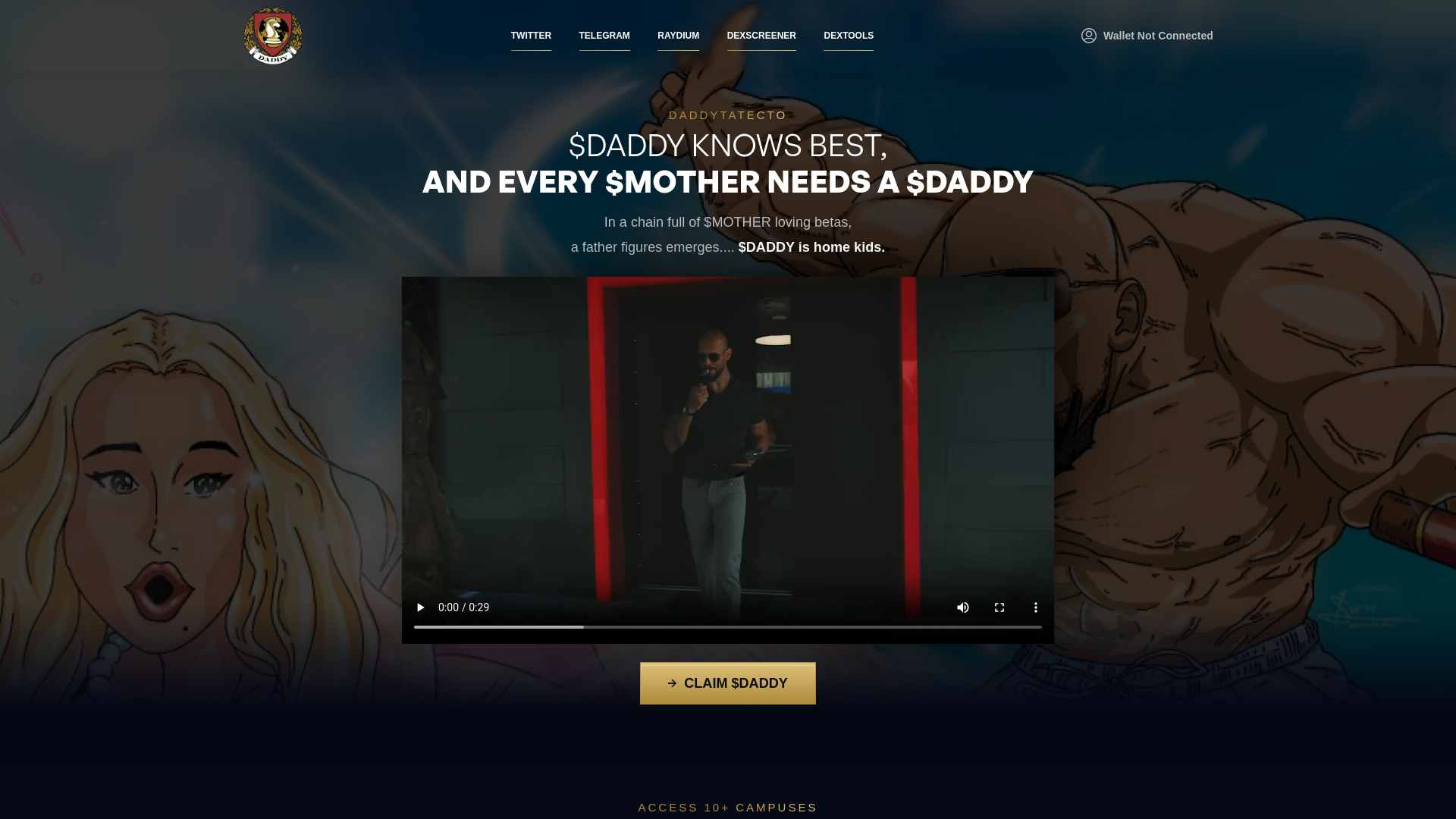 website screenshot of https://daddyuniversity.pages.dev/