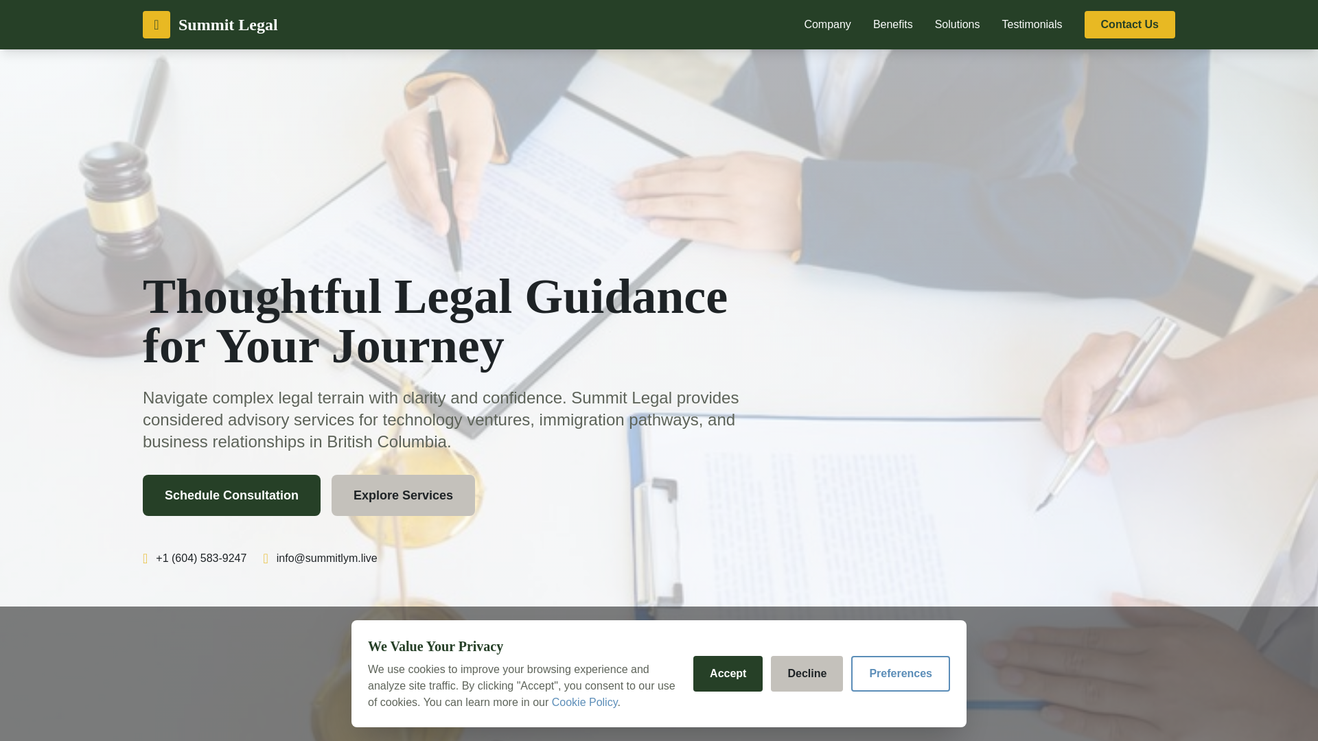 website screenshot of https://summitlym.live/