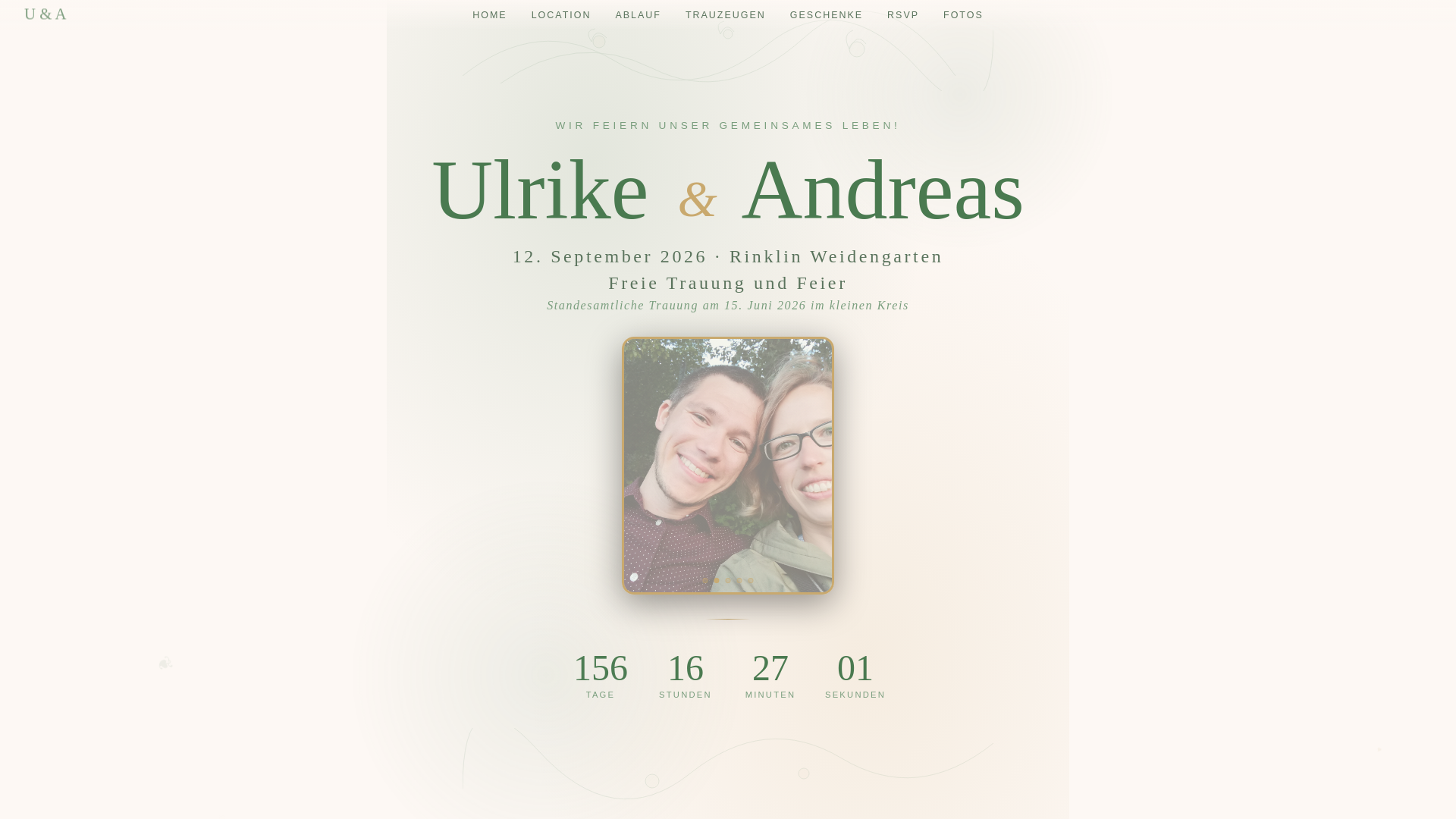 website screenshot of https://ulrike-und-andreas-heiraten.de