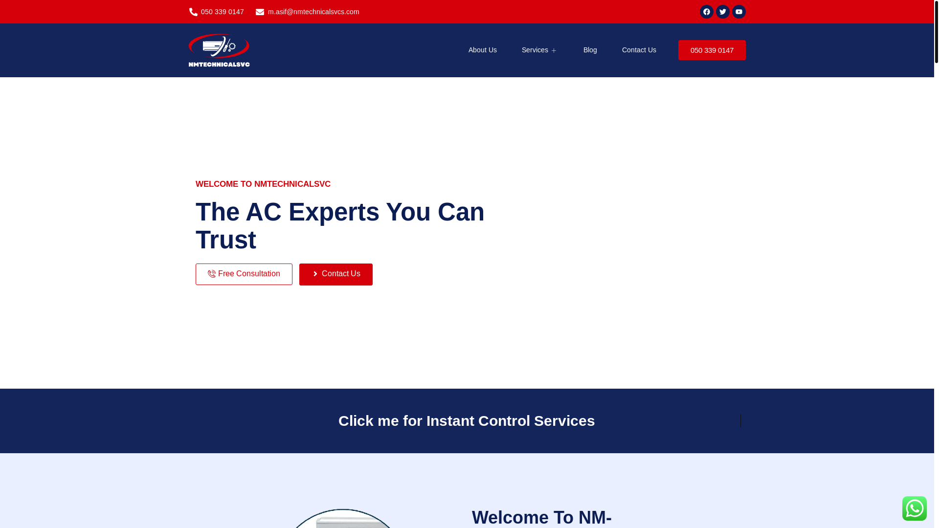 website screenshot of https://nmtechnicalsvcs.com/