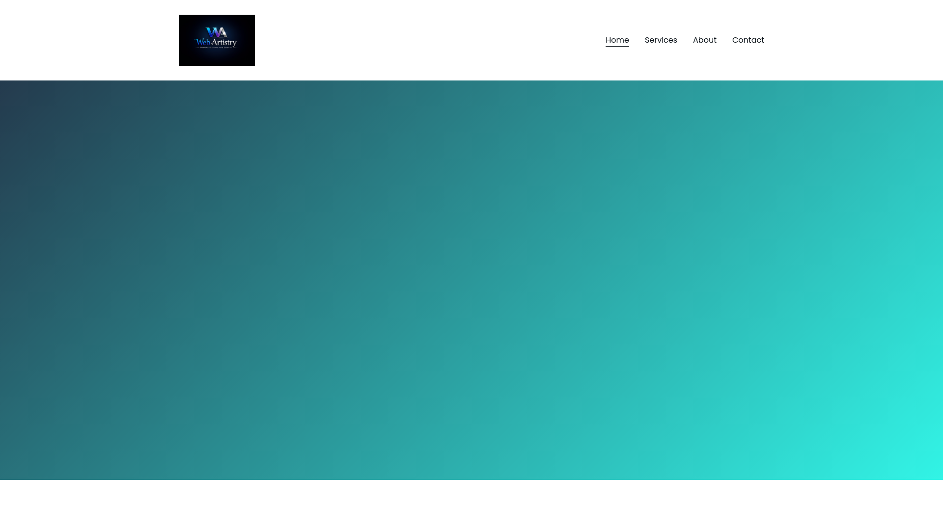 website screenshot of https://webartistry1.com/