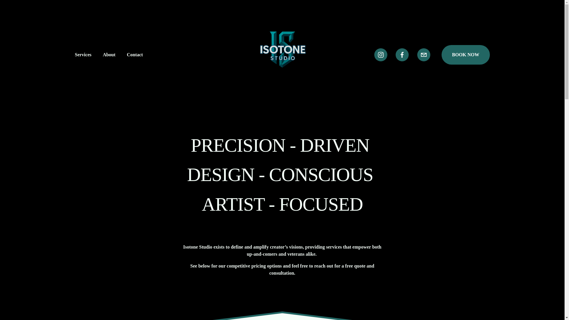 website screenshot of https://isotone-studio.com/