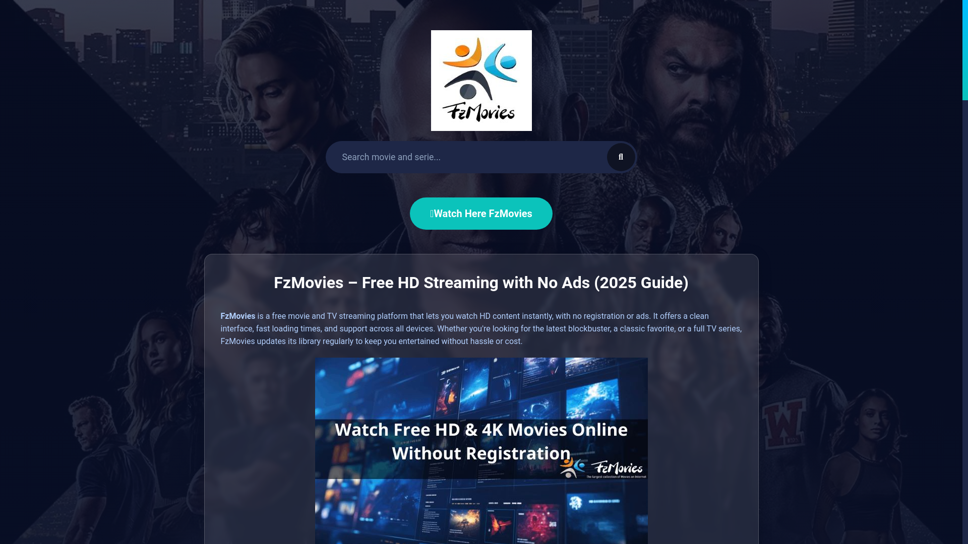 website screenshot of https://fzmovies-t1.pages.dev/
