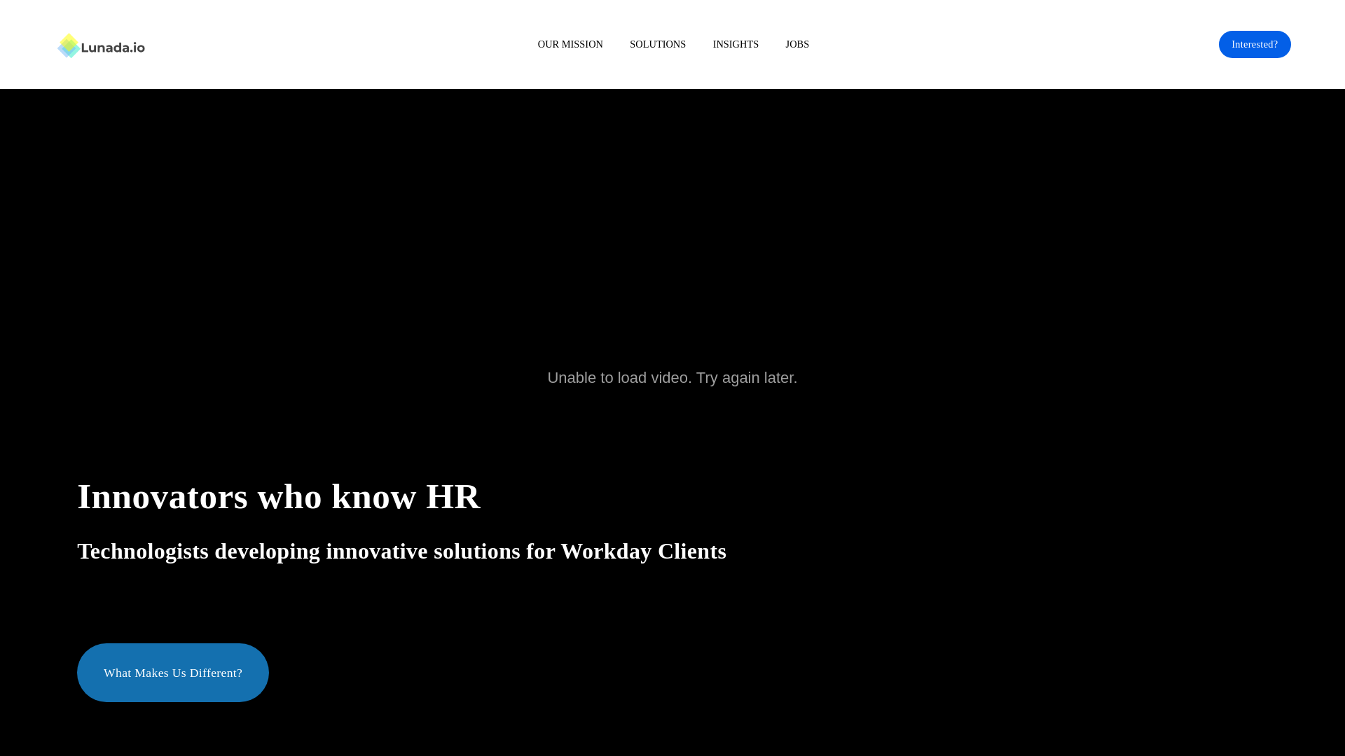 website screenshot of https://lunadalabs.ai/