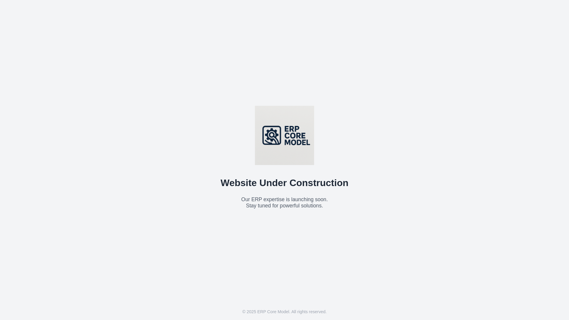 website screenshot of https://erpcore.me/