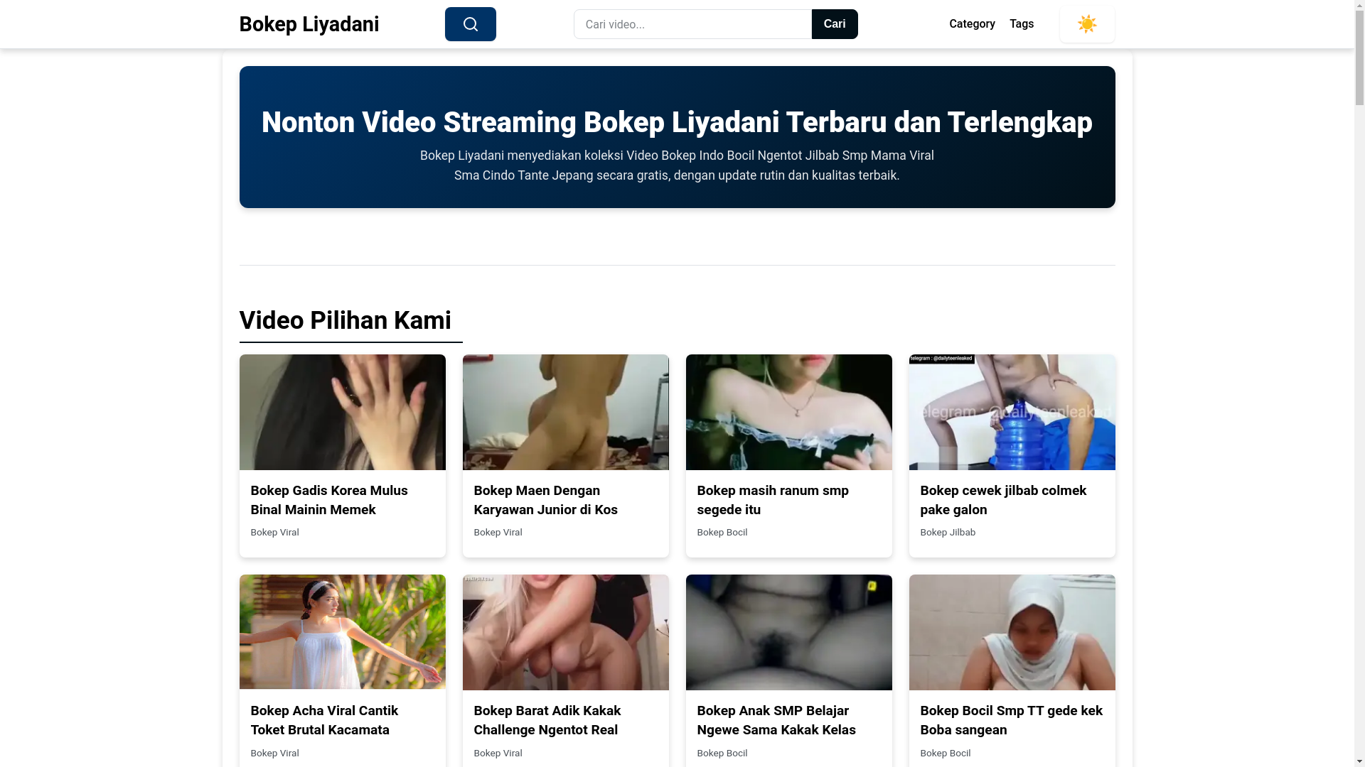 website screenshot of https://bokepliyadani.pages.dev/