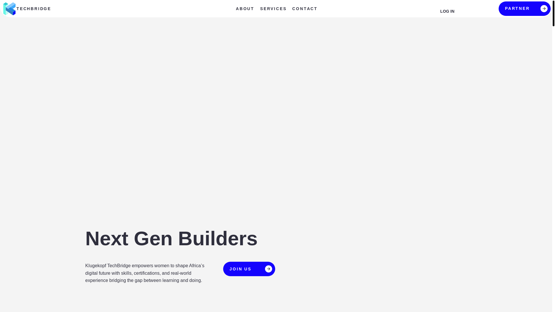 website screenshot of https://klugekopftechbridge.com/