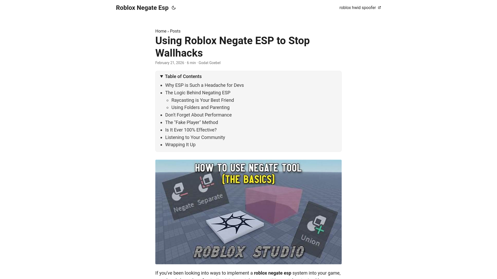 website screenshot of https://roblox-negate-esp.pages.dev/