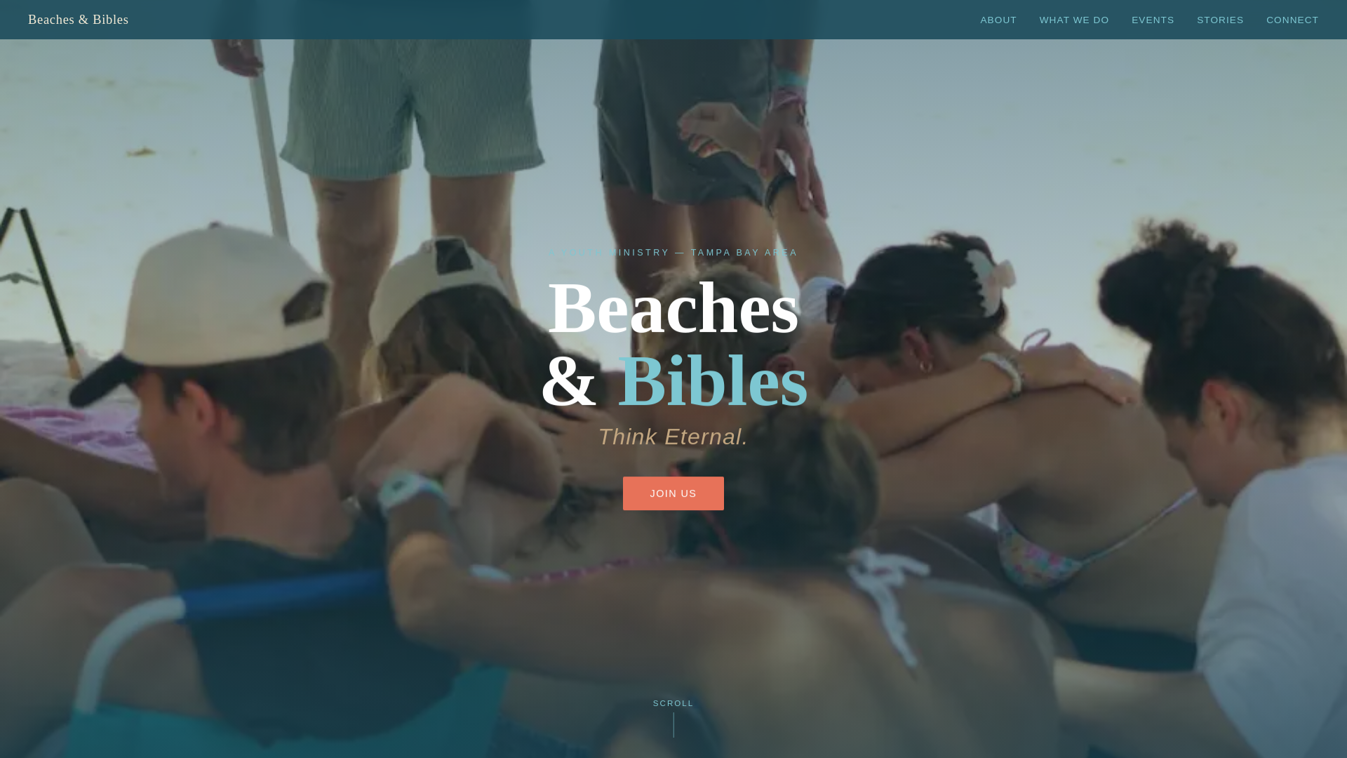 website screenshot of https://beachesandbibles.pages.dev/