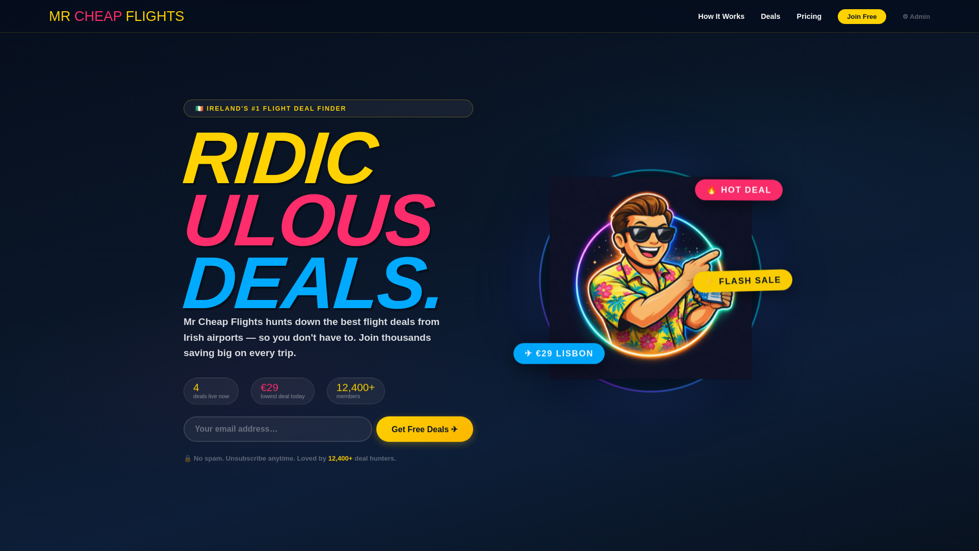 website screenshot of https://mrcheap.pages.dev/