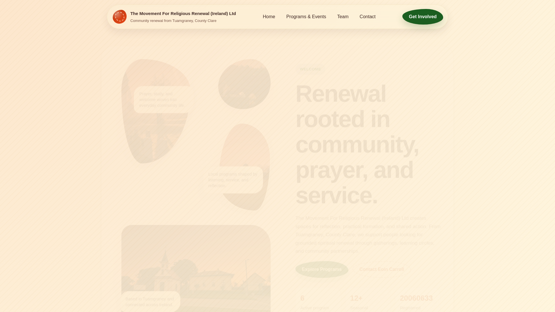website screenshot of https://themovementforreligiousrenewalirelandltd.info/