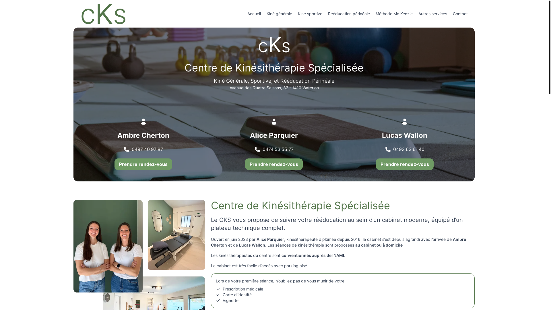 website screenshot of https://cks-kine-be.pages.dev/