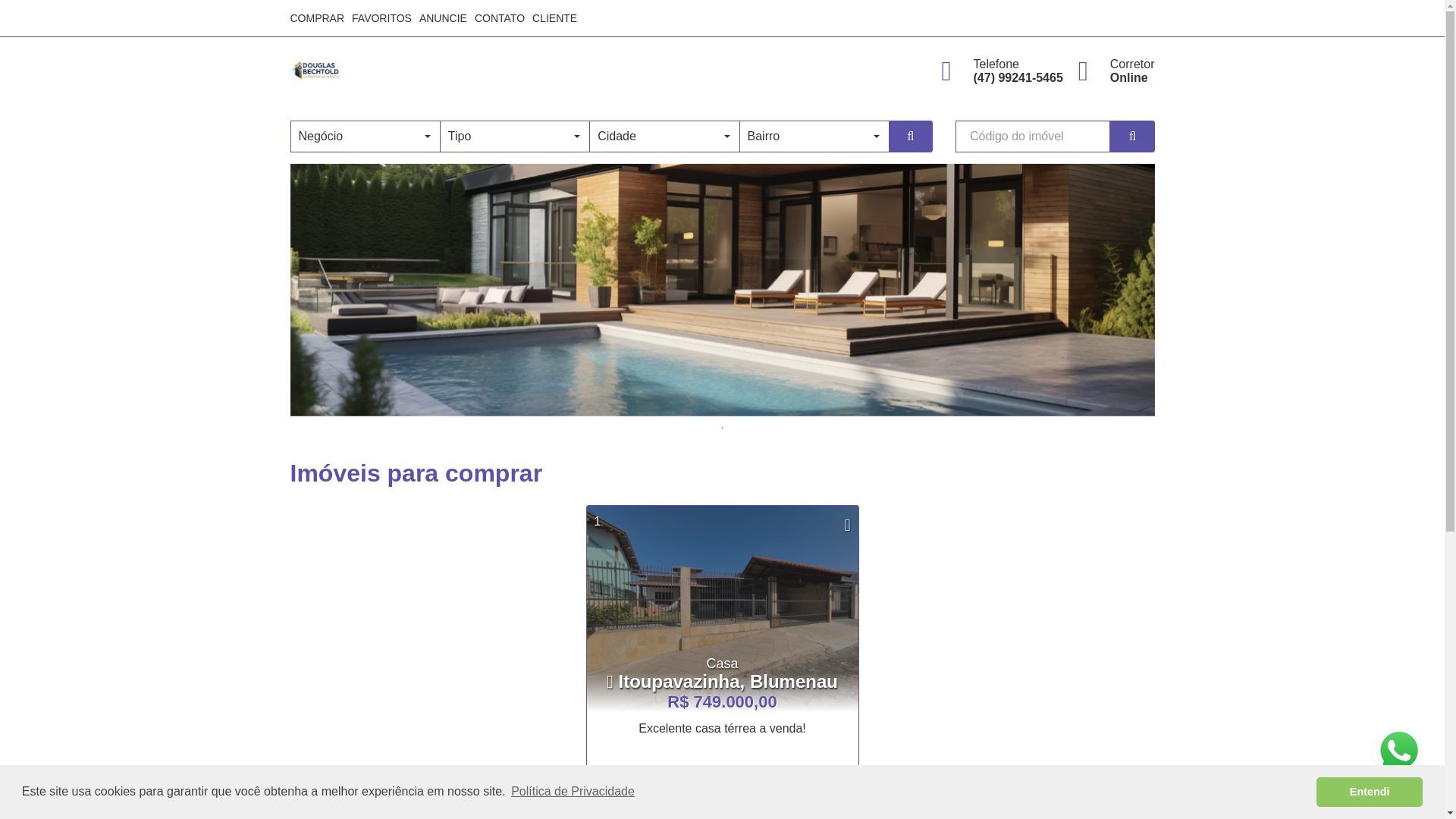 website screenshot of https://bechtoldcorretor.com.br/