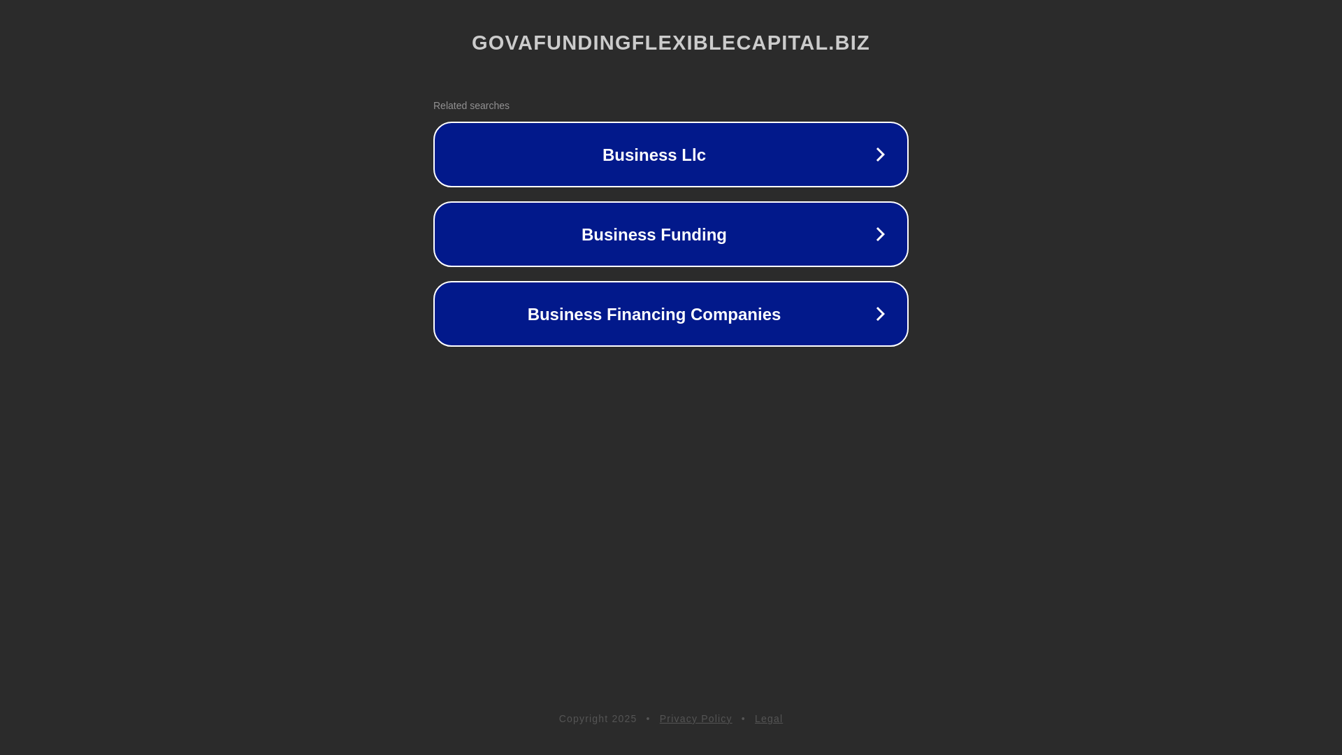 website screenshot of https://govafundingflexiblecapital.biz/