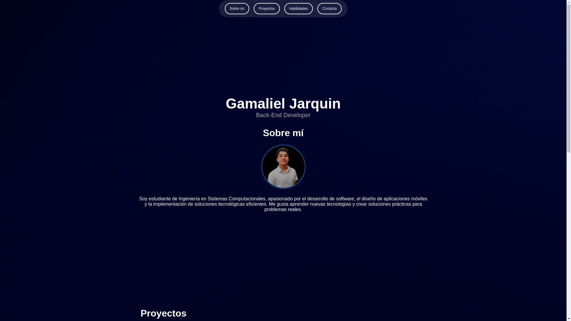 website screenshot of https://gamalieljarquin.site/