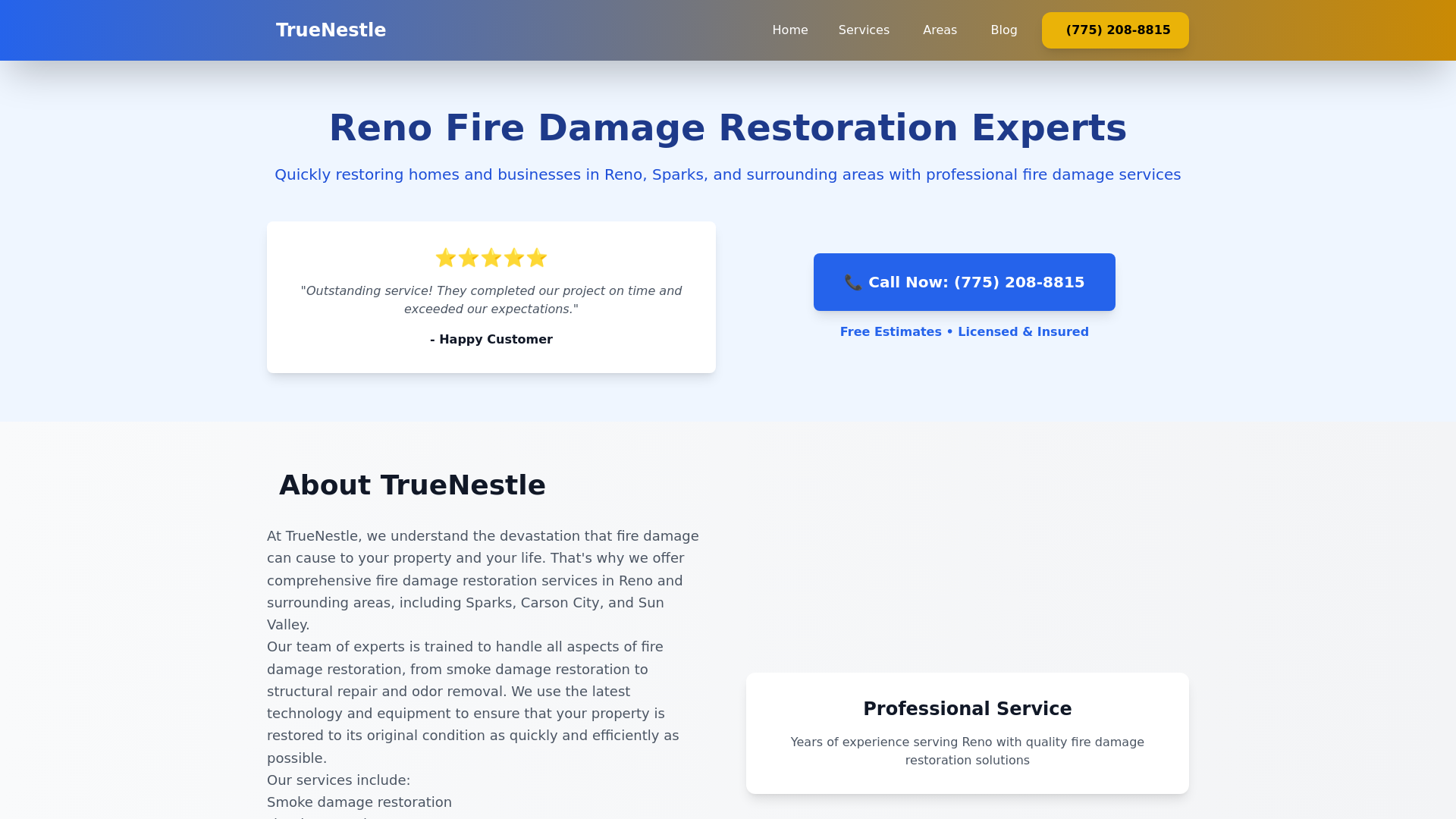 website screenshot of https://truenestle.pages.dev/