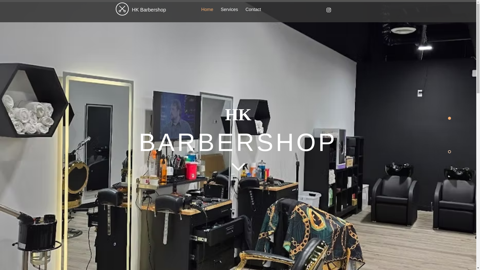 website screenshot of https://hkbarbershop.ca/